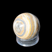 BumbleBee Calcite sphere 51mm  191g - Rocks and Things Store