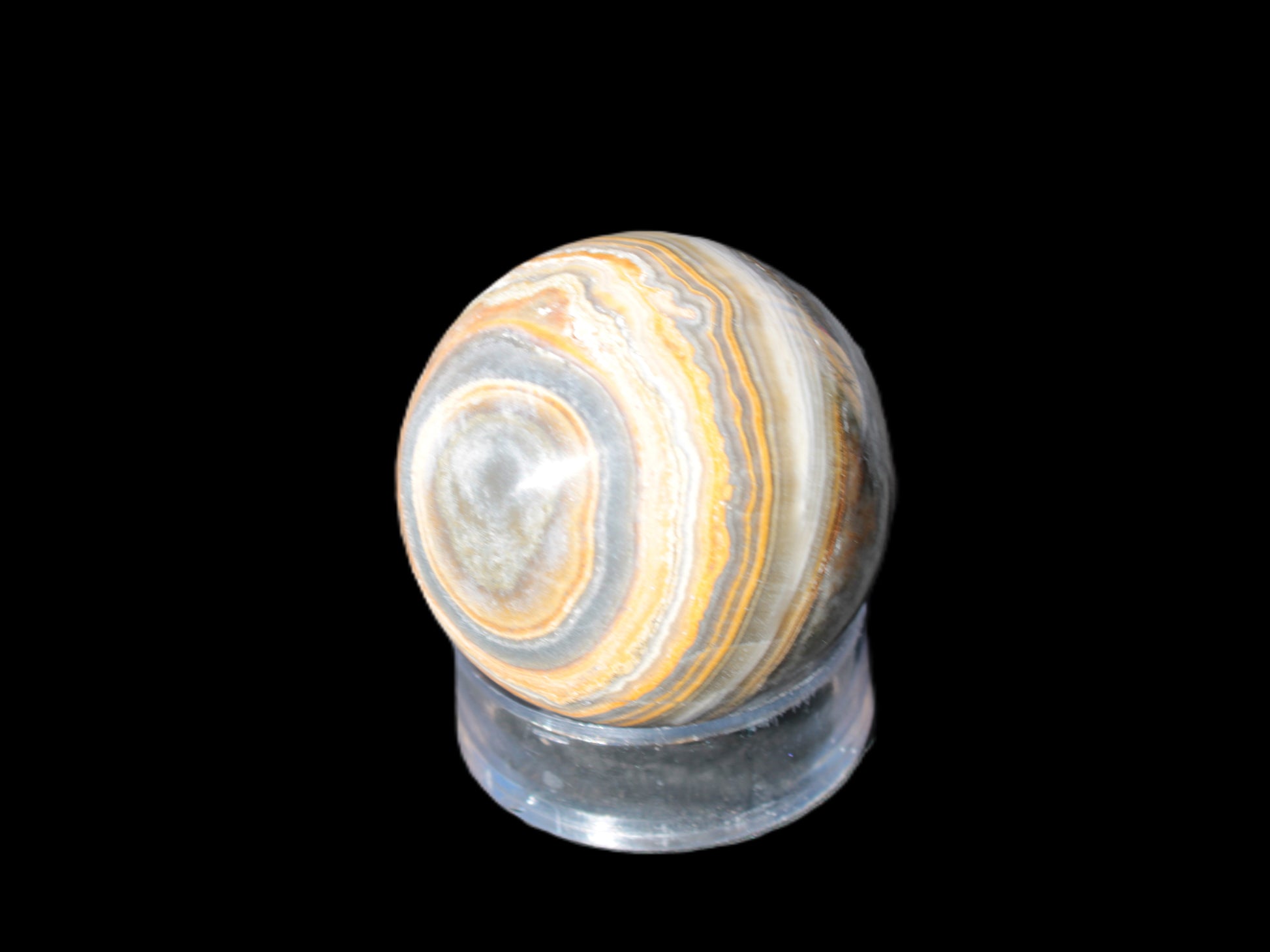 BumbleBee Calcite sphere 51mm  191g Rocks and Things