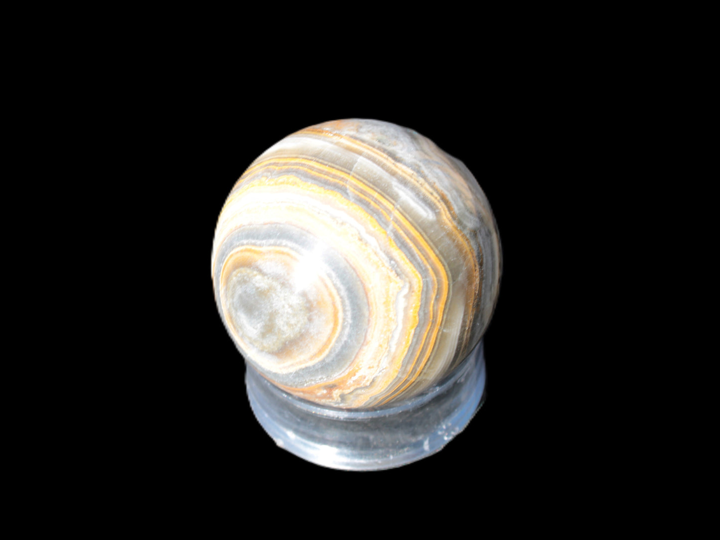 BumbleBee Calcite sphere 51mm  191g Rocks and Things