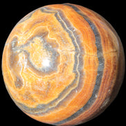 BumbleBee Calcite sphere 51mm  203g - Rocks and Things Store