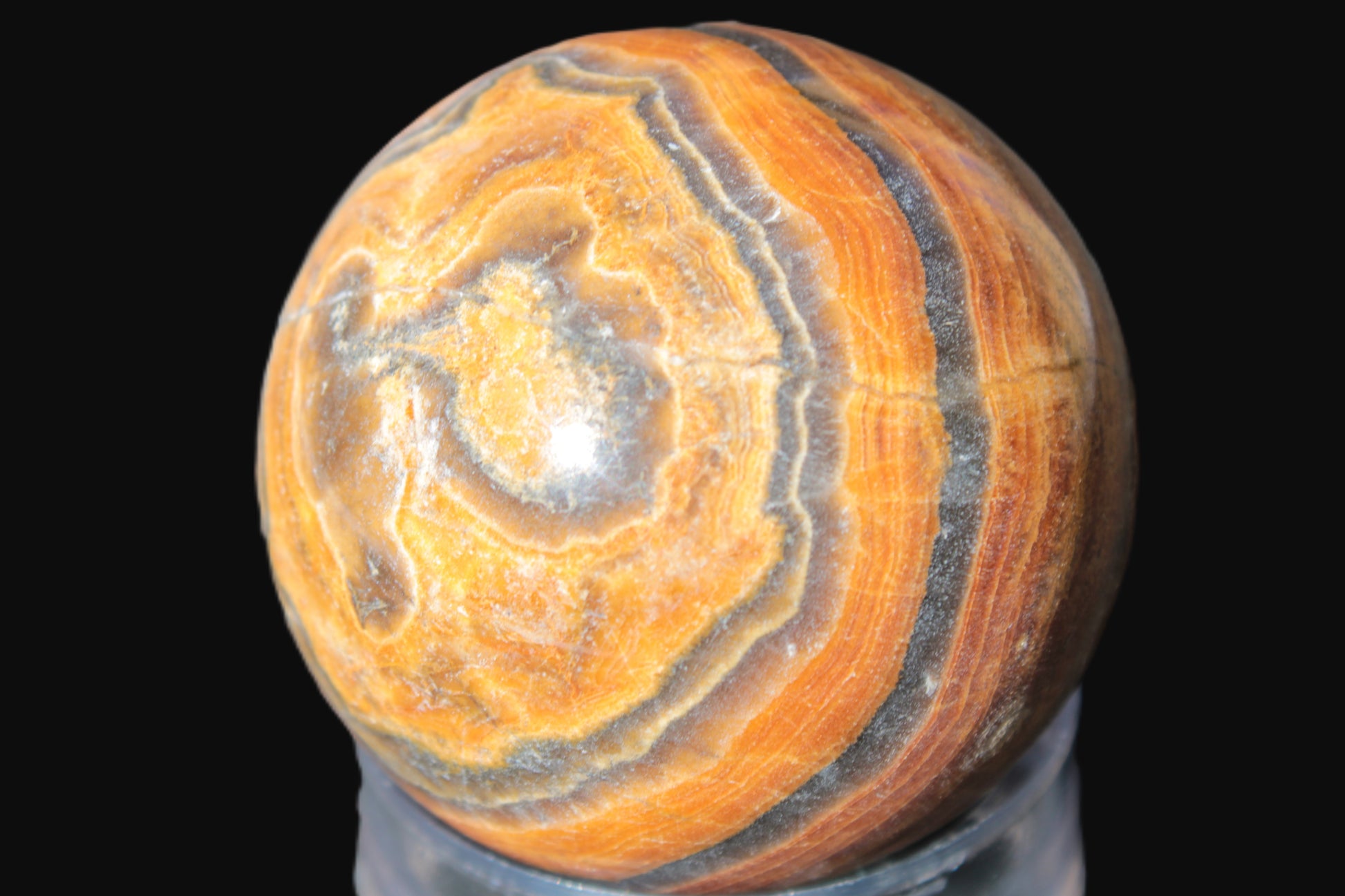 BumbleBee Calcite sphere 51mm  203g Rocks and Things