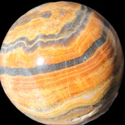 BumbleBee Calcite sphere 51mm  203g - Rocks and Things Store