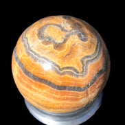 BumbleBee Calcite sphere 51mm  203g - Rocks and Things Store