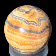 BumbleBee Calcite sphere 51mm  203g - Rocks and Things Store