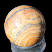 BumbleBee Calcite sphere 51mm  203g - Rocks and Things Store