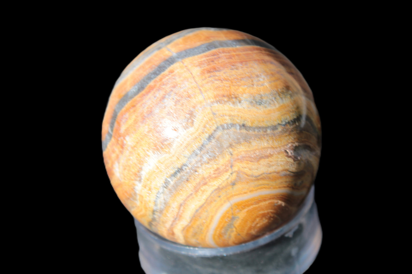 BumbleBee Calcite sphere 51mm  203g Rocks and Things