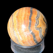 BumbleBee Calcite sphere 51mm  203g - Rocks and Things Store