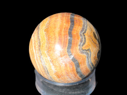 BumbleBee Calcite sphere 51mm  203g Rocks and Things