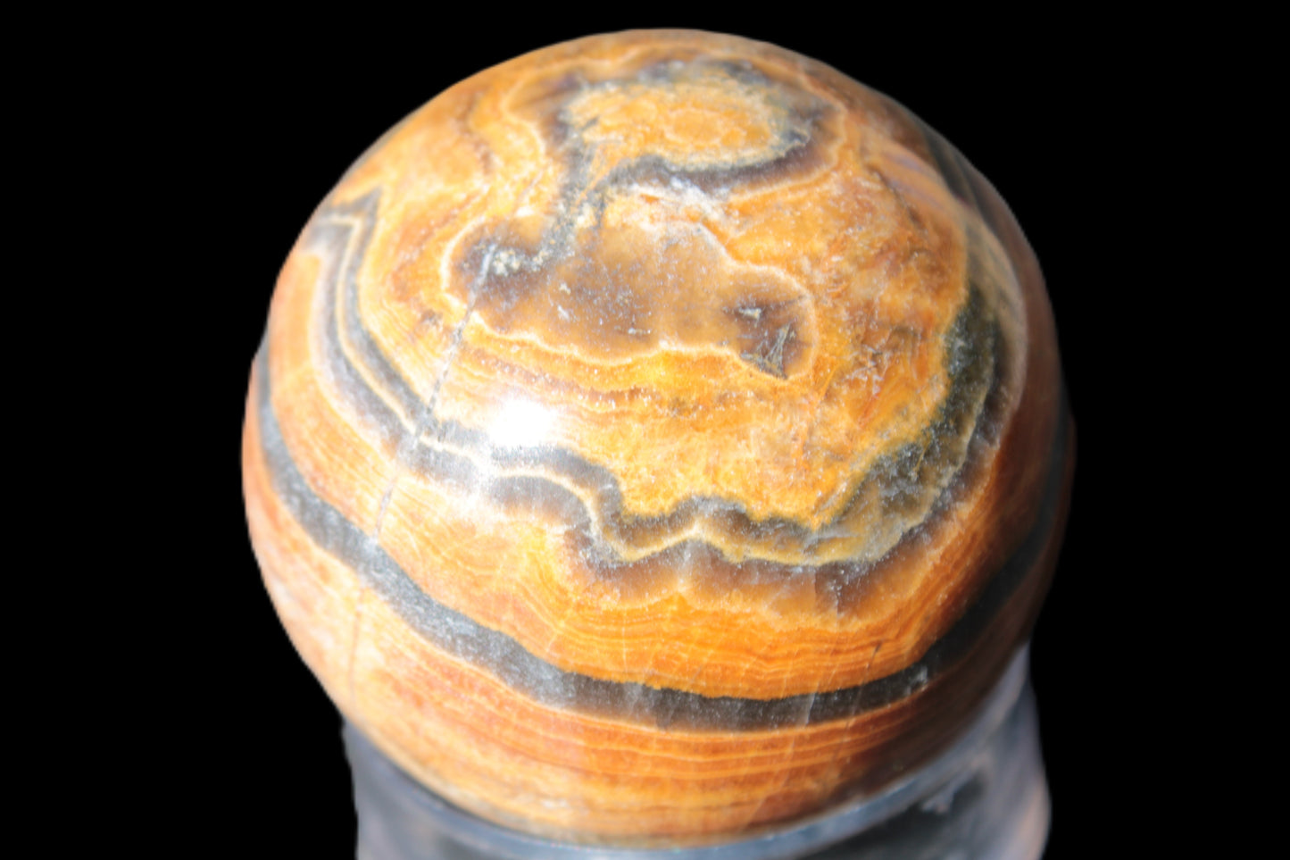 BumbleBee Calcite sphere 51mm  203g Rocks and Things