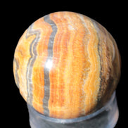 BumbleBee Calcite sphere 51mm  203g - Rocks and Things Store