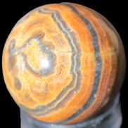 BumbleBee Calcite sphere 51mm  203g - Rocks and Things Store