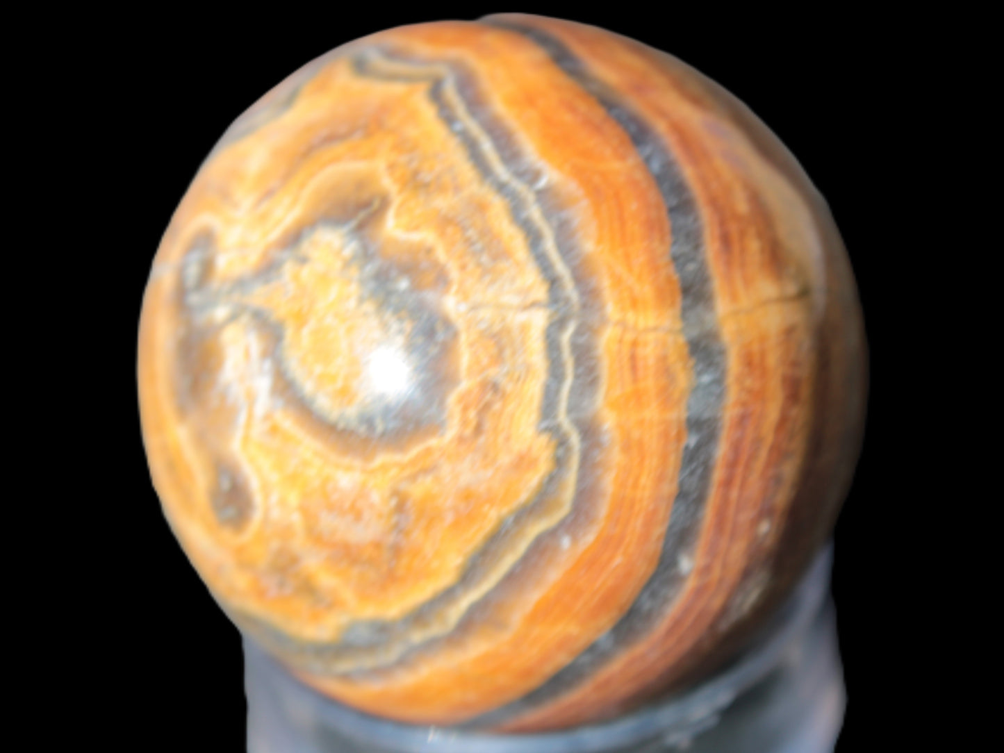 BumbleBee Calcite sphere 51mm  203g Rocks and Things