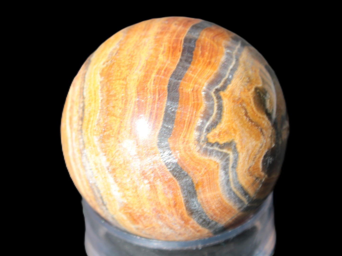 BumbleBee Calcite sphere 51mm  203g Rocks and Things