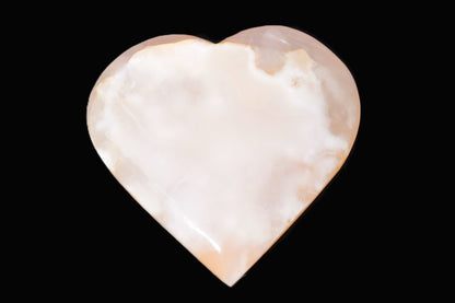 Orange Mangano Calcite heart  95*92*20mm  276g Rocks and Things