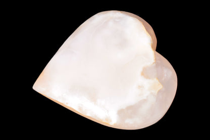 Orange Mangano Calcite heart  95*92*20mm  276g Rocks and Things