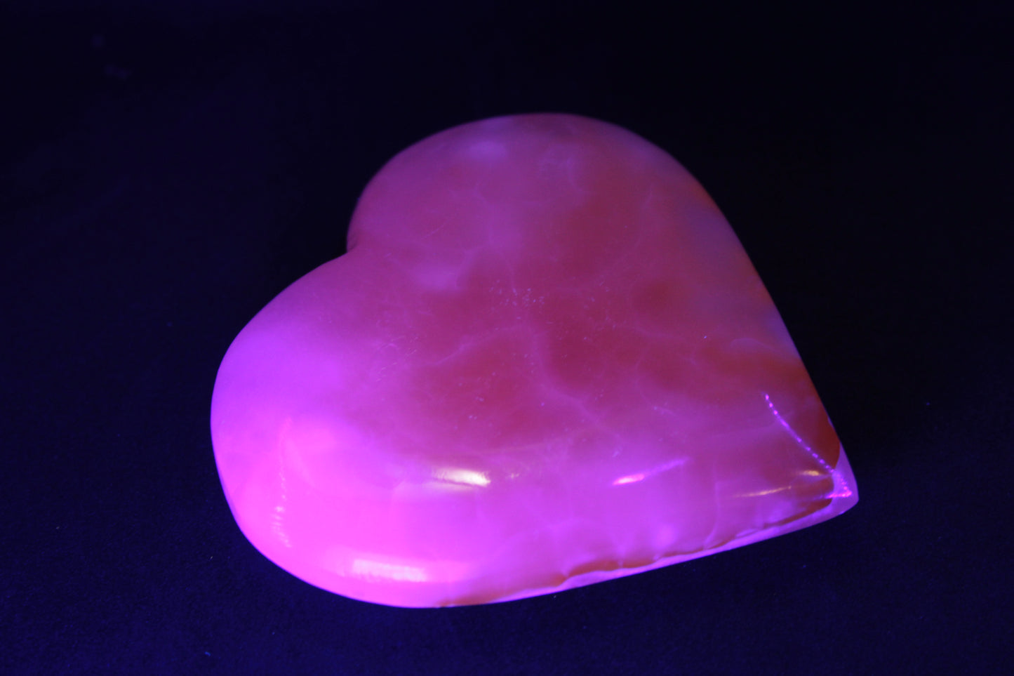 Orange Mangano Calcite heart  95*92*20mm  276g Rocks and Things