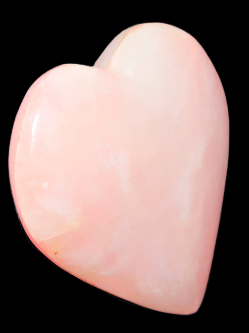 Calcite dyed hand-carved orange heart 71*70*20mm 135.9g Rocks and Things
