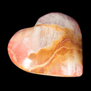 Calcite dyed hand-carved heart 61*58*16mm 85.5g in sunlight - Rocks and Things Store