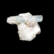 Aquamarine on pale green Elbaite with Muscovite 30mm 47.6ct 9.5g - Rocks and Things Store