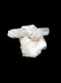 Aquamarine on pale green Elbaite with Muscovite 30mm 47.6ct 9.5g - Rocks and Things Store
