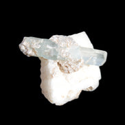 Aquamarine on pale green Elbaite with Muscovite 30mm 47.6ct 9.5g Rocks and Things