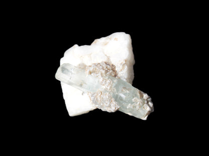 Aquamarine on pale green Elbaite with Muscovite 30mm 47.6ct 9.5g Rocks and Things