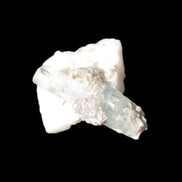 Aquamarine on pale green Elbaite with Muscovite 30mm 47.6ct 9.5g Rocks and Things
