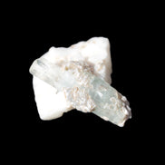 Aquamarine on pale green Elbaite with Muscovite 30mm 47.6ct 9.5g Rocks and Things