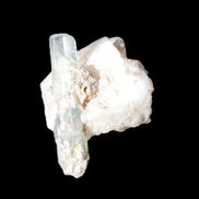 Aquamarine on pale green Elbaite with Muscovite 30mm 47.6ct 9.5g Rocks and Things