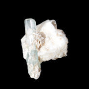 Aquamarine on pale green Elbaite with Muscovite 30mm 47.6ct 9.5g Rocks and Things