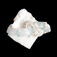 Aquamarine on pale green Elbaite with Muscovite 30mm 47.6ct 9.5g Rocks and Things