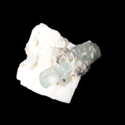 Aquamarine on pale green Elbaite with Muscovite 30mm 47.6ct 9.5g Rocks and Things