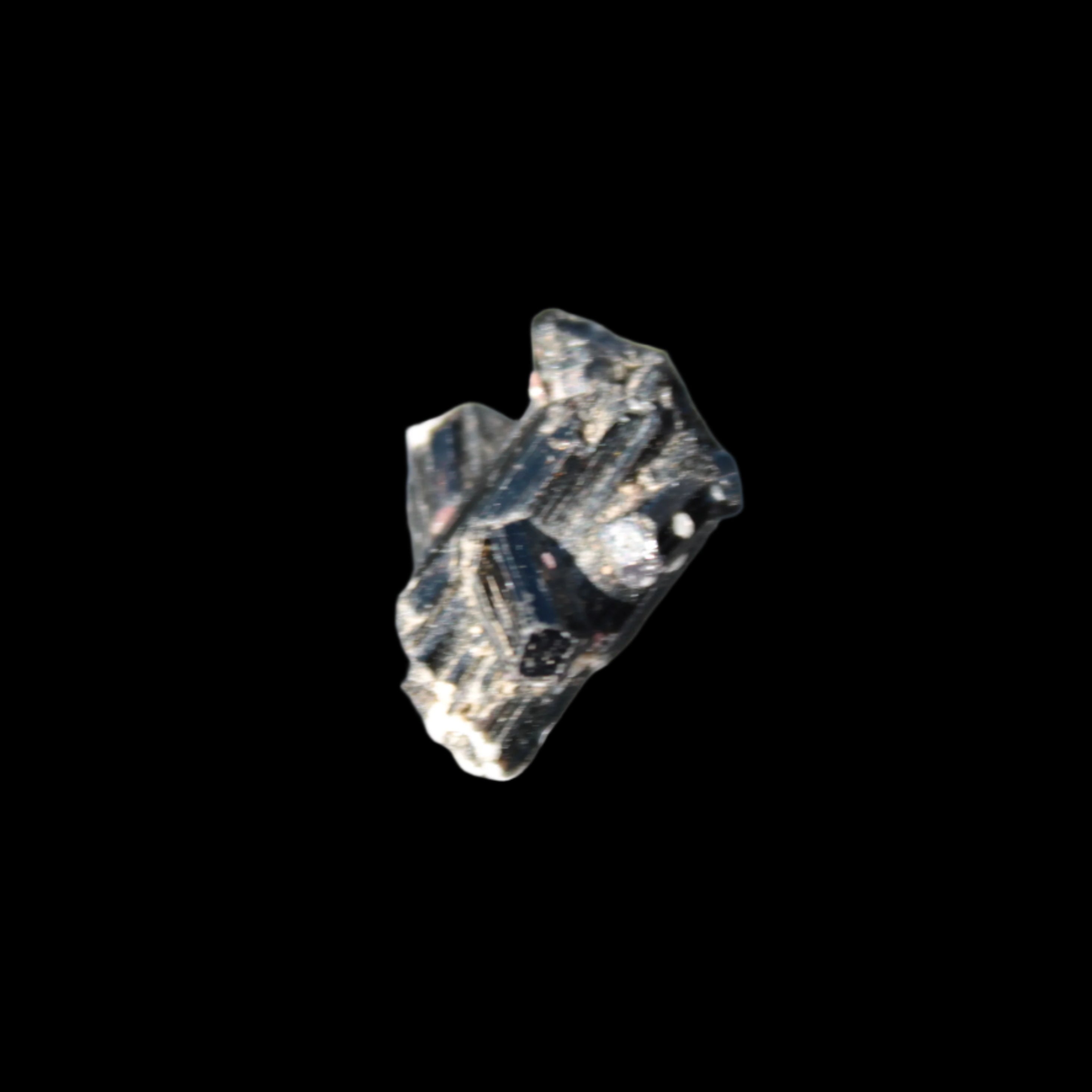 Black Tourmaline tiny rainbow crystal cluster 9.4ct 1.9g in sunshine - Rocks and Things Store