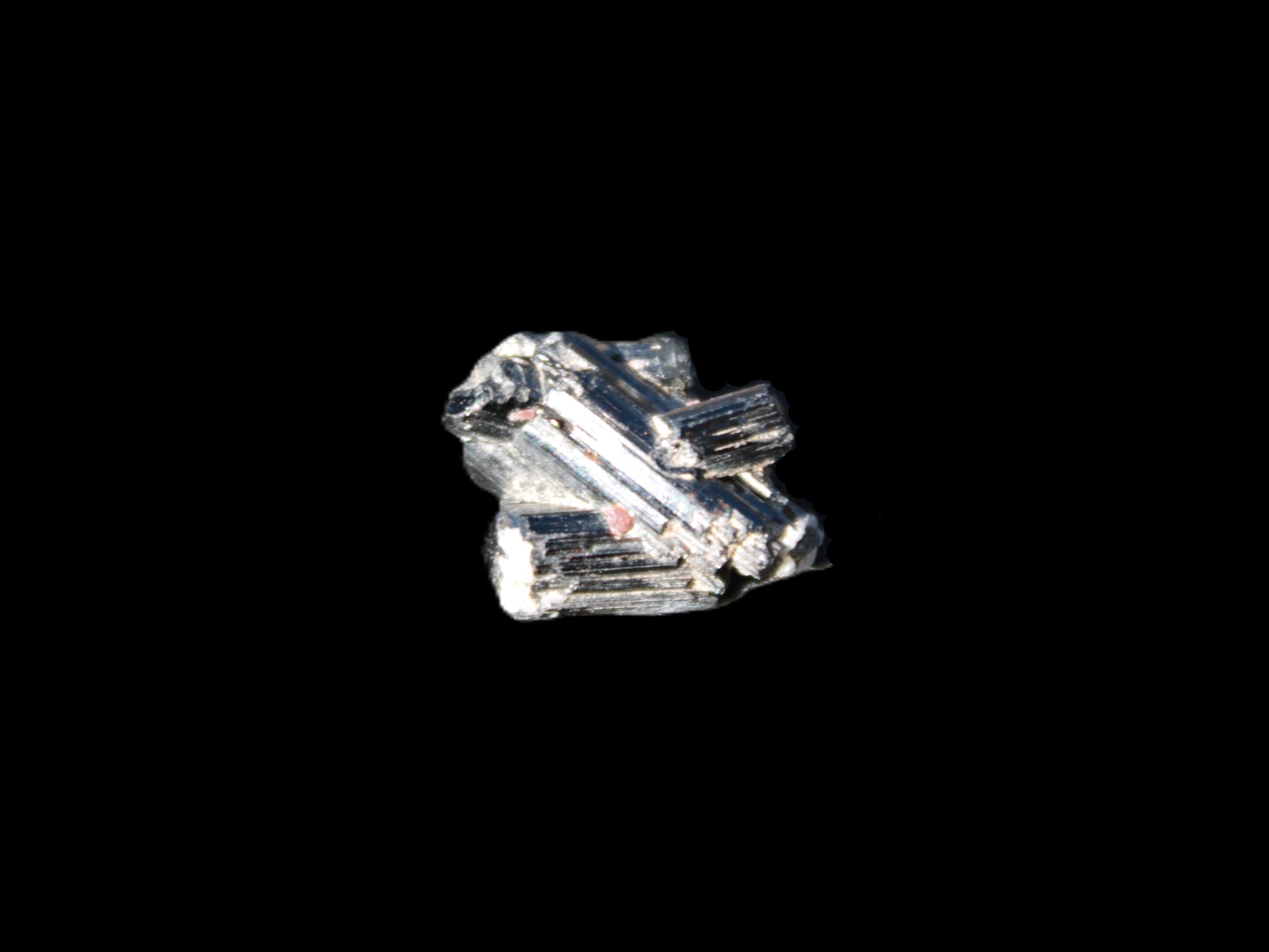Black Tourmaline tiny rainbow crystal cluster 9.4ct 1.9g in sunshine - Rocks and Things Store
