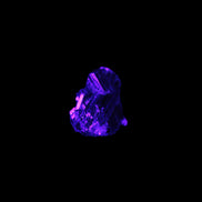 Black Tourmaline tiny rainbow crystal cluster 9.4ct 1.9g in UV light - Rocks and Things Store