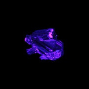 Black Tourmaline tiny rainbow crystal cluster 9.4ct 1.9g in UV light - Rocks and Things Store