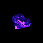 Black Tourmaline tiny rainbow crystal cluster 9.4ct 1.9g in UV light - Rocks and Things Store