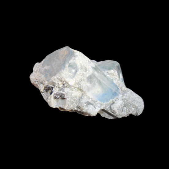 Three Terminated Aquamarine crystals cluster with Mica from Afghanistan 27mm 44.7ct 8.9g Rocks and Things