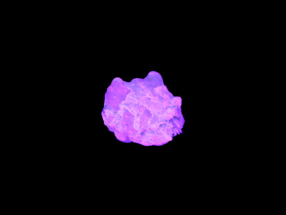 Tiny Kunzite crystals in matrix from Afghanistan 20mm 18.2ct 3.6g in UV light