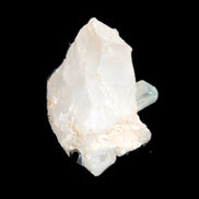 Blue/Clear double-terminated Aquamarine (22mm) and Calcite crystal 36mm 56.1ct 11.2g Rocks and Things