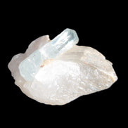 Blue/Clear double-terminated Aquamarine (22mm) and Calcite crystal 36mm 56.1ct 11.2g Rocks and Things