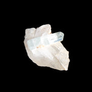 Blue/Clear double-terminated Aquamarine (22mm) and Calcite crystal 36mm 56.1ct 11.2g Rocks and Things