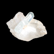 Blue/Clear double-terminated Aquamarine (22mm) and Calcite crystal 36mm 56.1ct 11.2g Rocks and Things