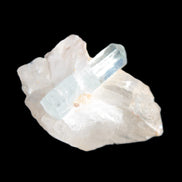 Blue/Clear double-terminated Aquamarine (22mm) and Calcite crystal 36mm 56.1ct 11.2g Rocks and Things