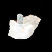 Blue/Clear double-terminated Aquamarine (22mm) and Calcite crystal 36mm 56.1ct 11.2g Rocks and Things