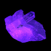 Blue/Clear double-terminated Aquamarine (22mm) and Calcite crystal 36mm 56.1ct 11.2g Rocks and Things