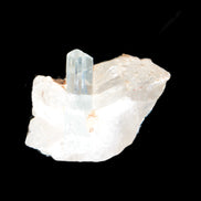 Blue/Clear double-terminated Aquamarine (22mm) and Calcite crystal 36mm 56.1ct 11.2g Rocks and Things