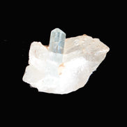 Blue/Clear double-terminated Aquamarine (22mm) and Calcite crystal 36mm 56.1ct 11.2g Rocks and Things