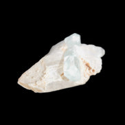 Blue/Clear double-terminated Aquamarine (22mm) and Calcite crystal 36mm 56.1ct 11.2g Rocks and Things