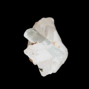 Blue/Clear double-terminated Aquamarine (22mm) and Calcite crystal 36mm 56.1ct 11.2g Rocks and Things